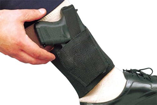 DeSantis Gunhide Apache Ankle Rig Right Hand Glock 26/27 Holster, Smooth Black - 062BAE1Z0