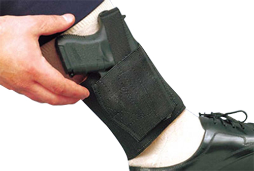 DeSantis Gunhide Apache Ankle Rig Right Hand SIG P365 Holster, Smooth Black - 062BAMAZ0