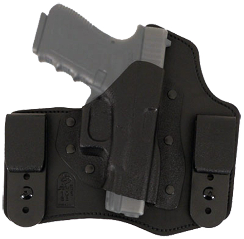 DeSantis Gunhide Intruder Right Hand S&W M&P Compact 9mm/.40 3.5" Inside-The-Waistband Concealment Holster, Smooth Black - 105KAM9Z0 - Desantis Gunhide