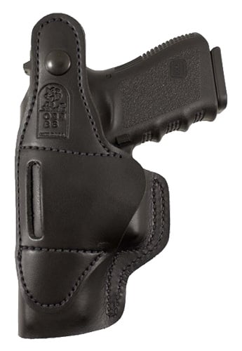 DeSantis Gunhide Dual Carry II Right Hand Glock 19/23/32/36 Inside/Outside the Waistband Holster, Smooth Black - 033BAB6Z0
