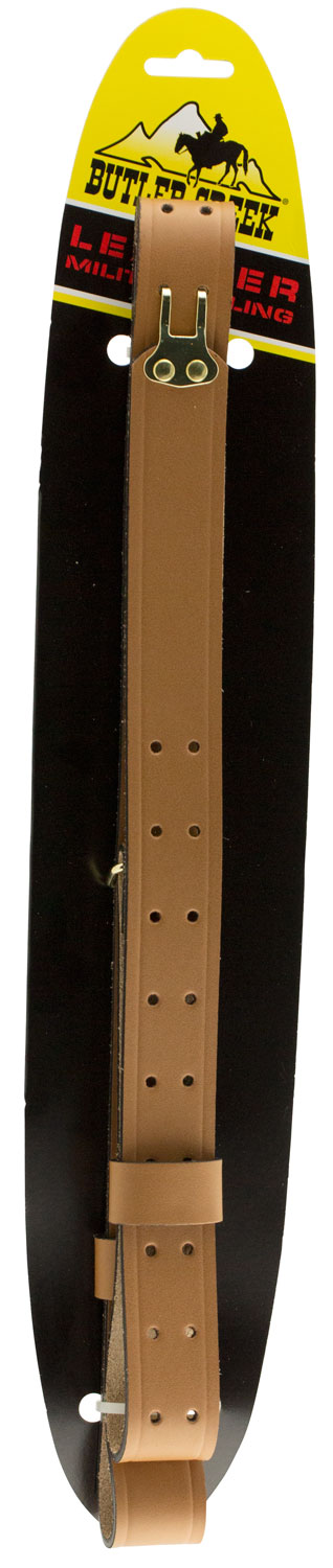 Butler Creek Military Sling and Carry Strap, 44" x 1.25", Plain Brown - 26113