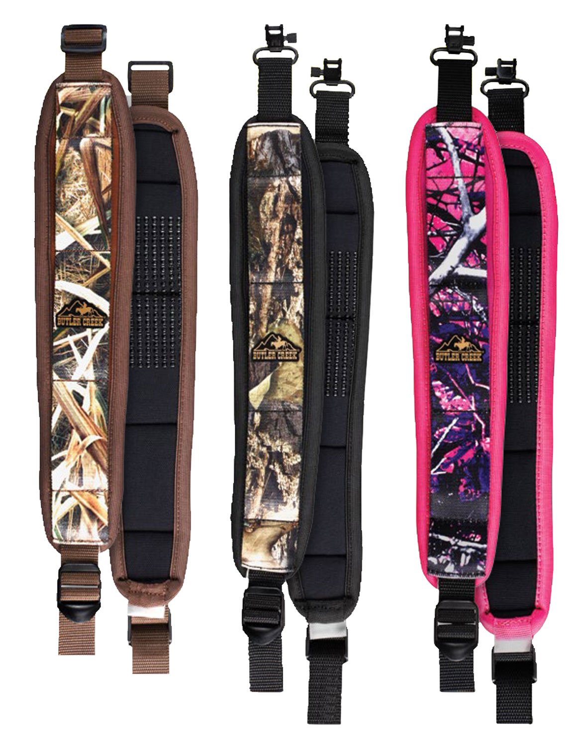 Butler Creek Comfort Stretch Adjustable Firearm Sling w/ Quick Detach Swivels, Mossy Oak Break-Up Country - 181017 - Butler Creek