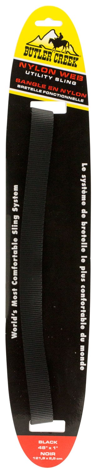 Butler Creek Utility Sling, 48" x 1", Black - 26702 - Butler Creek