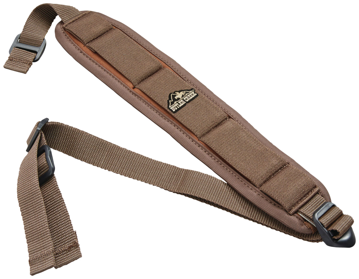 Butler Creek Comfort Stretch Adjustable Firearm Sling w/ Swivels, Brown - 180015