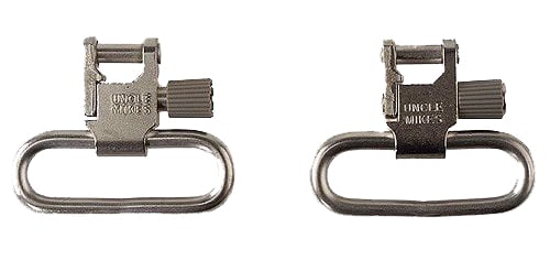 Uncle Mike's 1" Quick Detach Sling Swivel, for Ruger 10/22, Nickel Plated - 14622 - Uncle Mike's