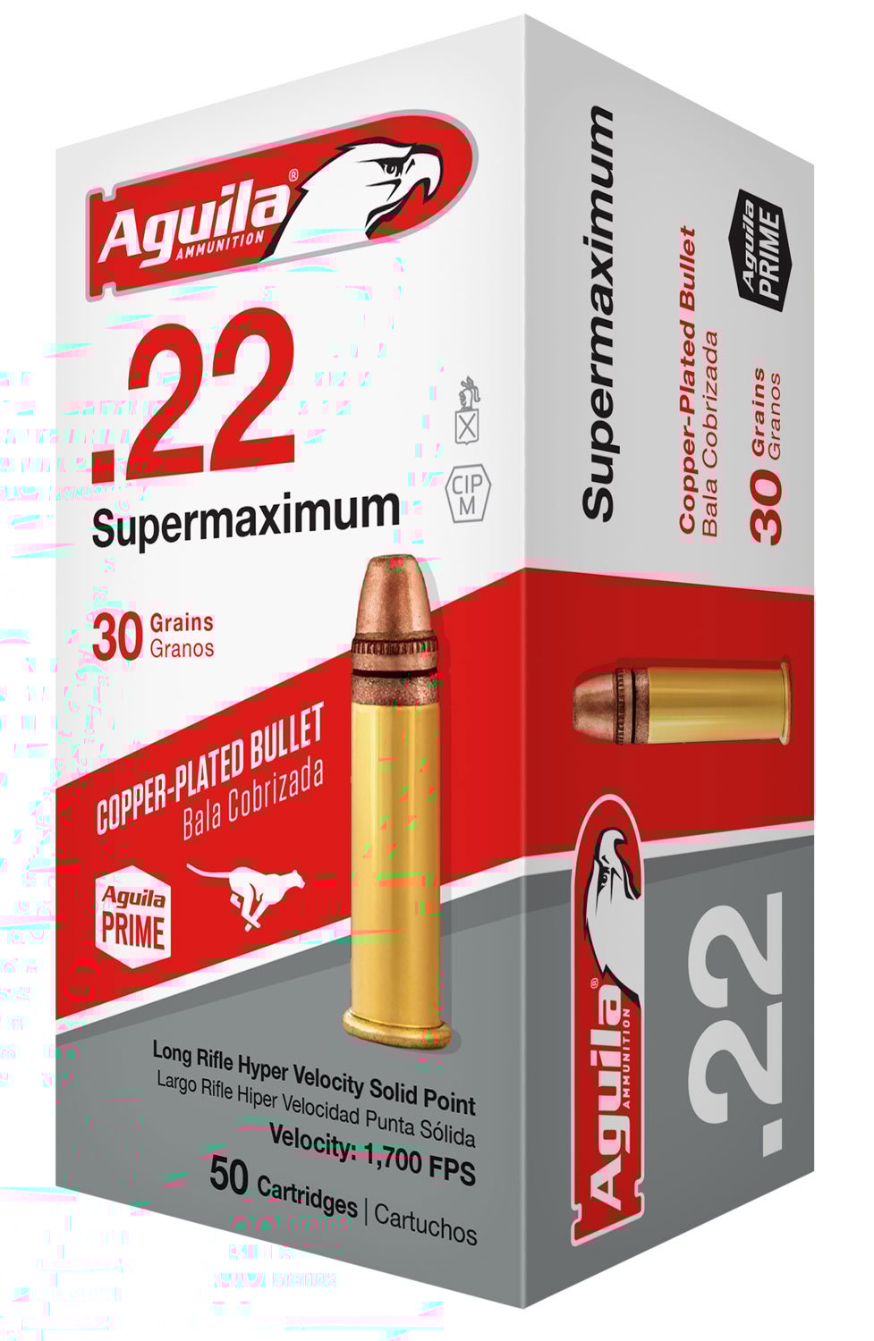 Aguila Special .22 LR Supermaximum 30 gr Solid Point  Ammo, 50/box - 1B222298 - Aguila
