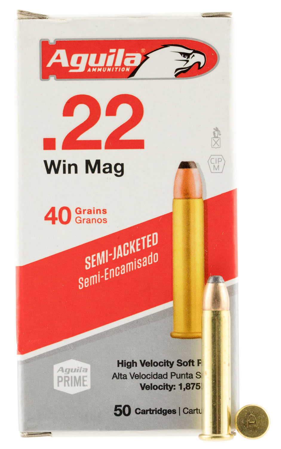 Aguila Special .22 WMR 40 gr Semi-Jacketed Soft Point Ammo, 50/box - 1B222401 - Aguila