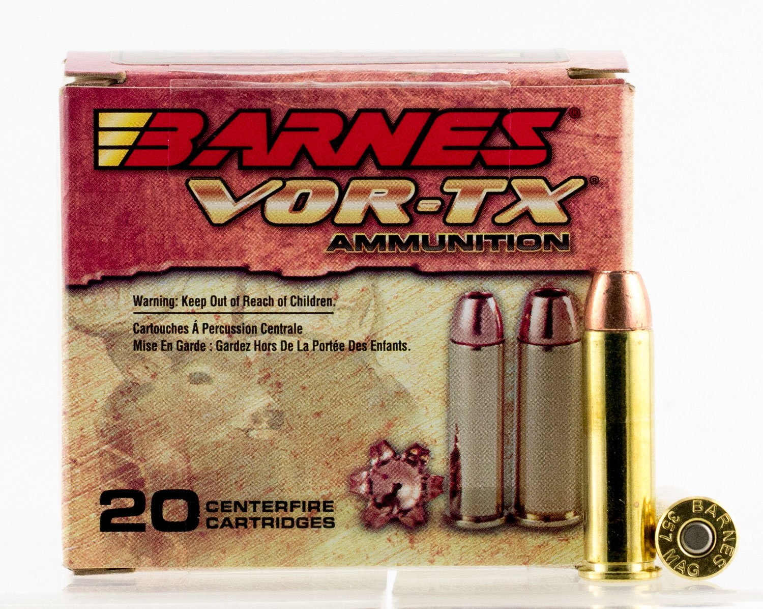 Barnes Bullets VOR-TX 140 gr Barnes XPB .357 Mag Ammo, 20/box - 21543 - Barnes