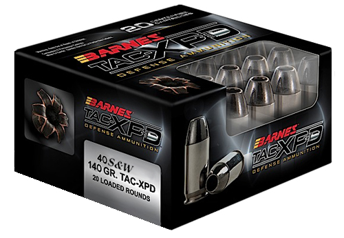 Barnes Bullets TAC-XPD 140 gr Barnes TAC-XP .40 S&W Ammo, 20/box - 21554 - Barnes