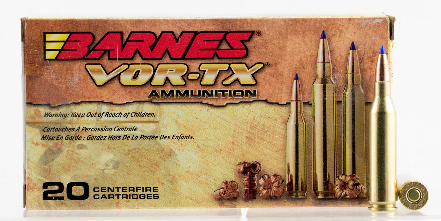 Barnes Bullets VOR-TX 80 gr Tipped TSX Boat Tail .243 Win Ammo, 20/box - 21522 - Barnes