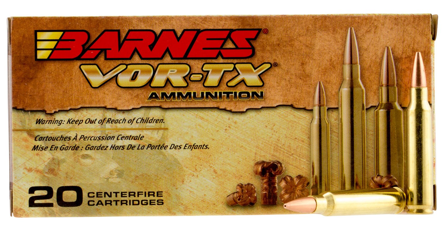 Barnes Bullets VOR-TX 62 gr TSX Boat Tail 5.56 Ammo, 20/box - 31190 - Barnes