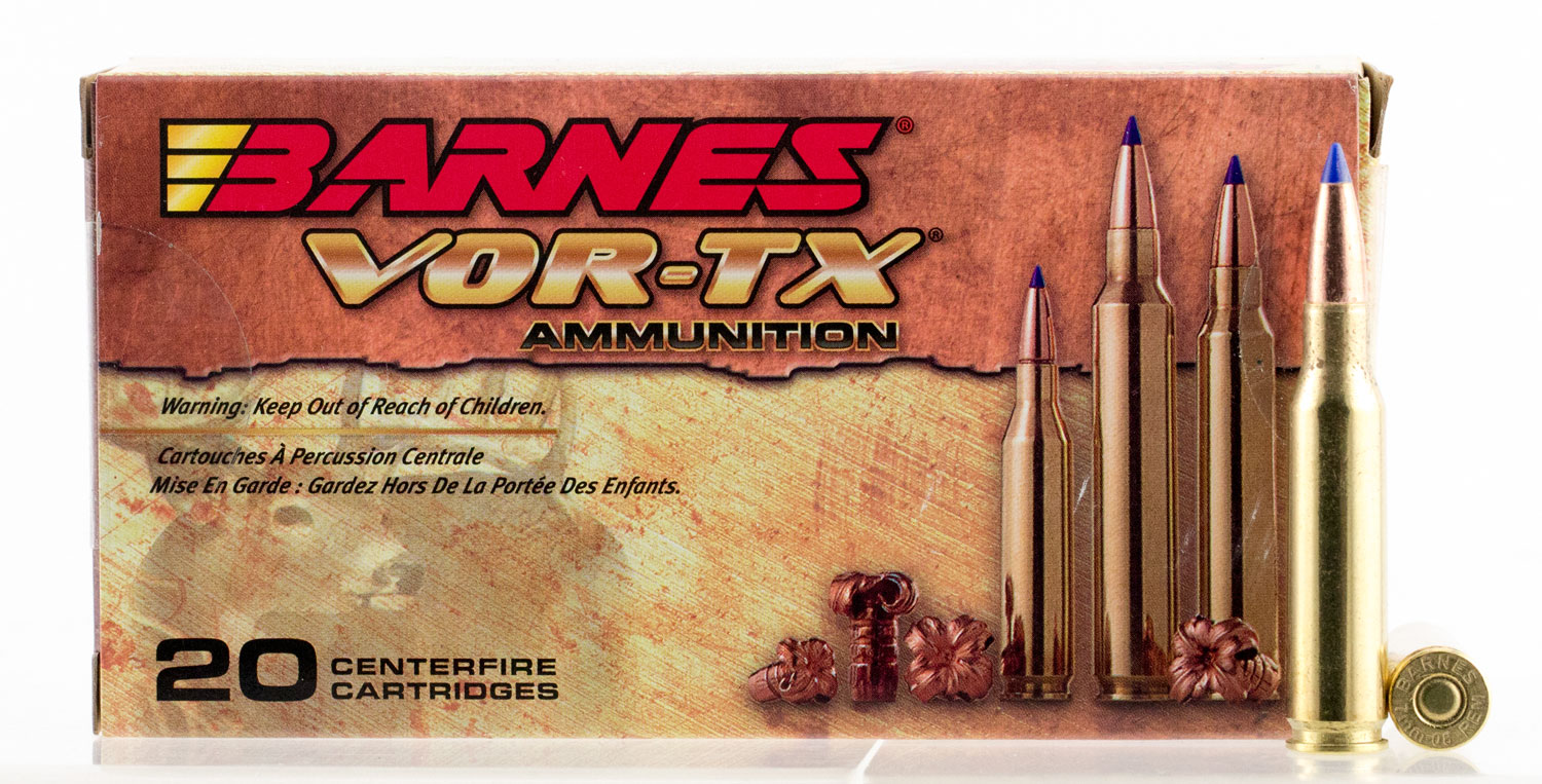 Barnes Bullets VOR-TX 120 gr Tipped TSX Boat Tail 7mm-08 Rem Ammo, 20/box - 21561 - Barnes