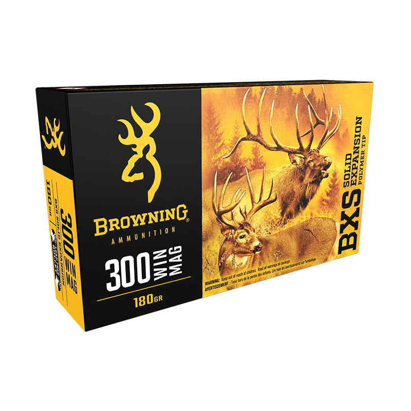 Browning BXS 180 gr Terminal Tip .300 Win Mag Ammo, 20/box - B192403001 - Browning