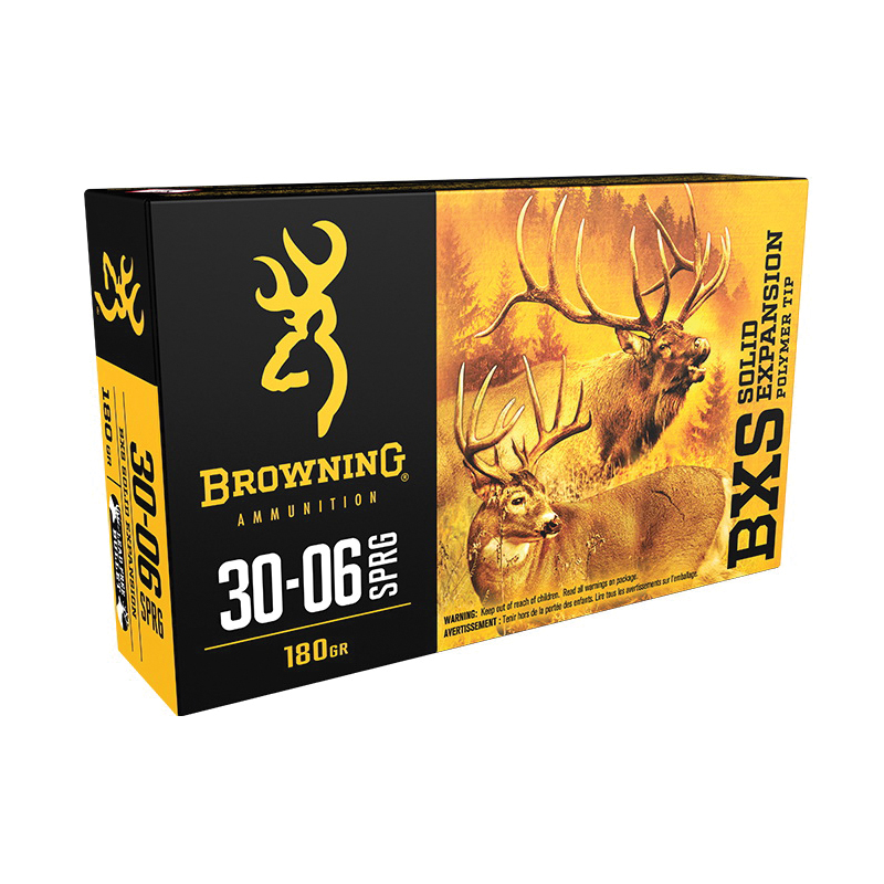 Browning BXS 180 gr Terminal Tip .30-06 Spfld Ammo, 20/box - B192430061 - Browning
