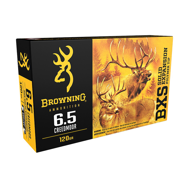 Browning BXS 120 gr Terminal Tip 6.5 Crd Ammo, 20/box - B192400651 - Browning