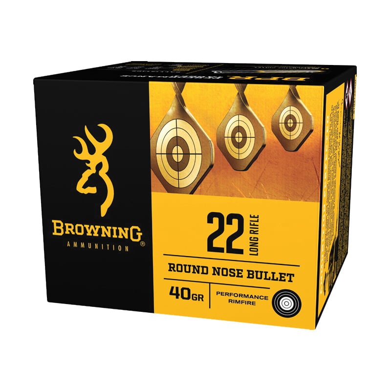 Browning BPR Performance 40 gr Lead Round Nose .22lr Ammo, 400 Rounds - B194122400 - Browning