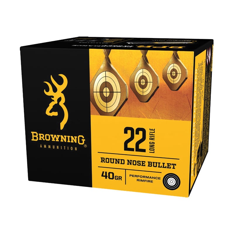 Browning BPR Performance 40 gr Lead Round Nose .22lr Ammo, 400 Rounds - B194122400