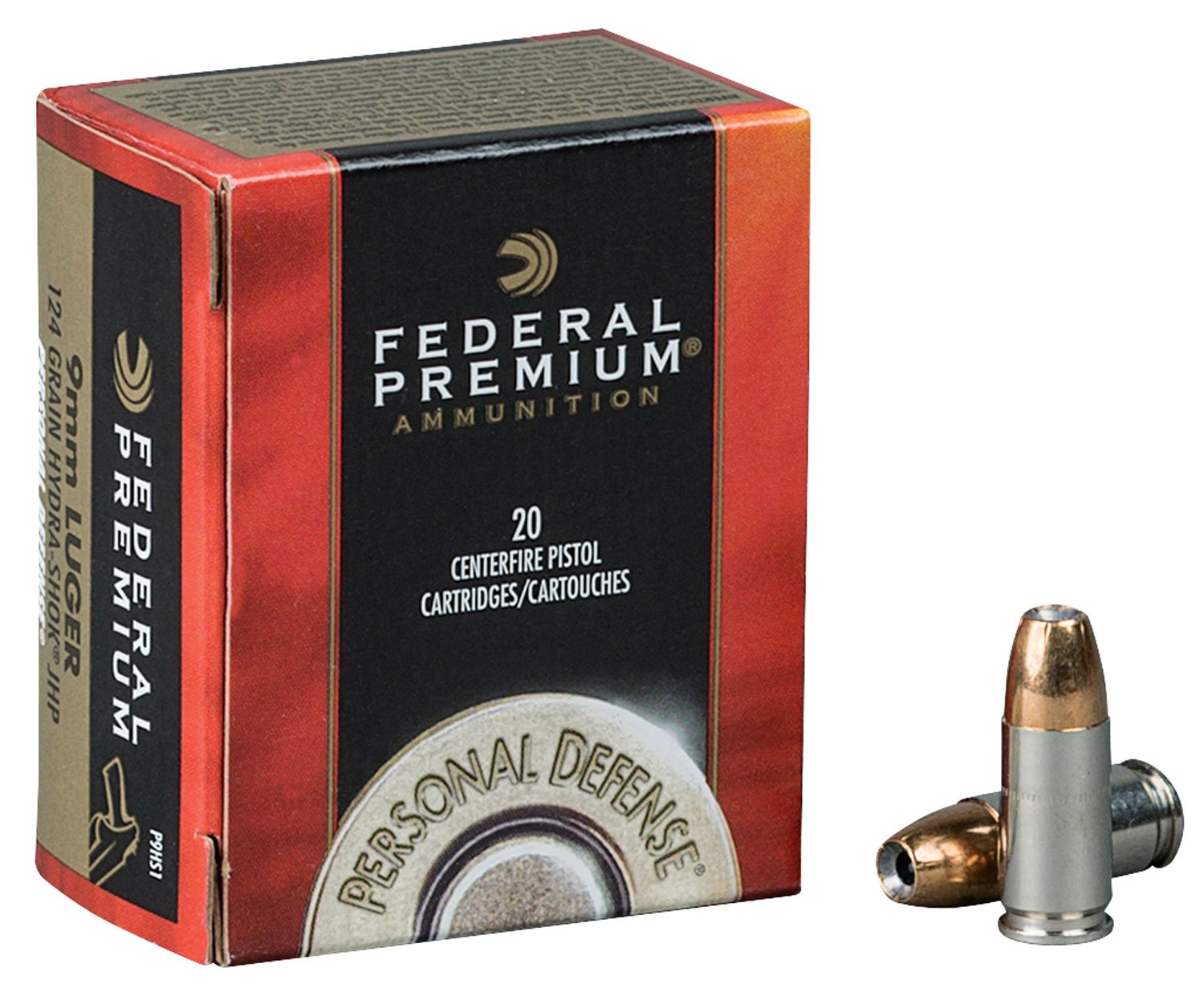 Federal Premium Personal Defense 155 gr Hydra-Shok .40 S&W Ammo, 20/box - P40HS2