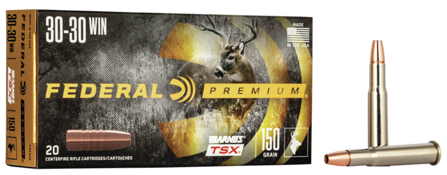 Federal Premium Barnes TSX 150 gr Triple-Shock X .30-30 Win Ammo, 20/box - P3030G - Federal