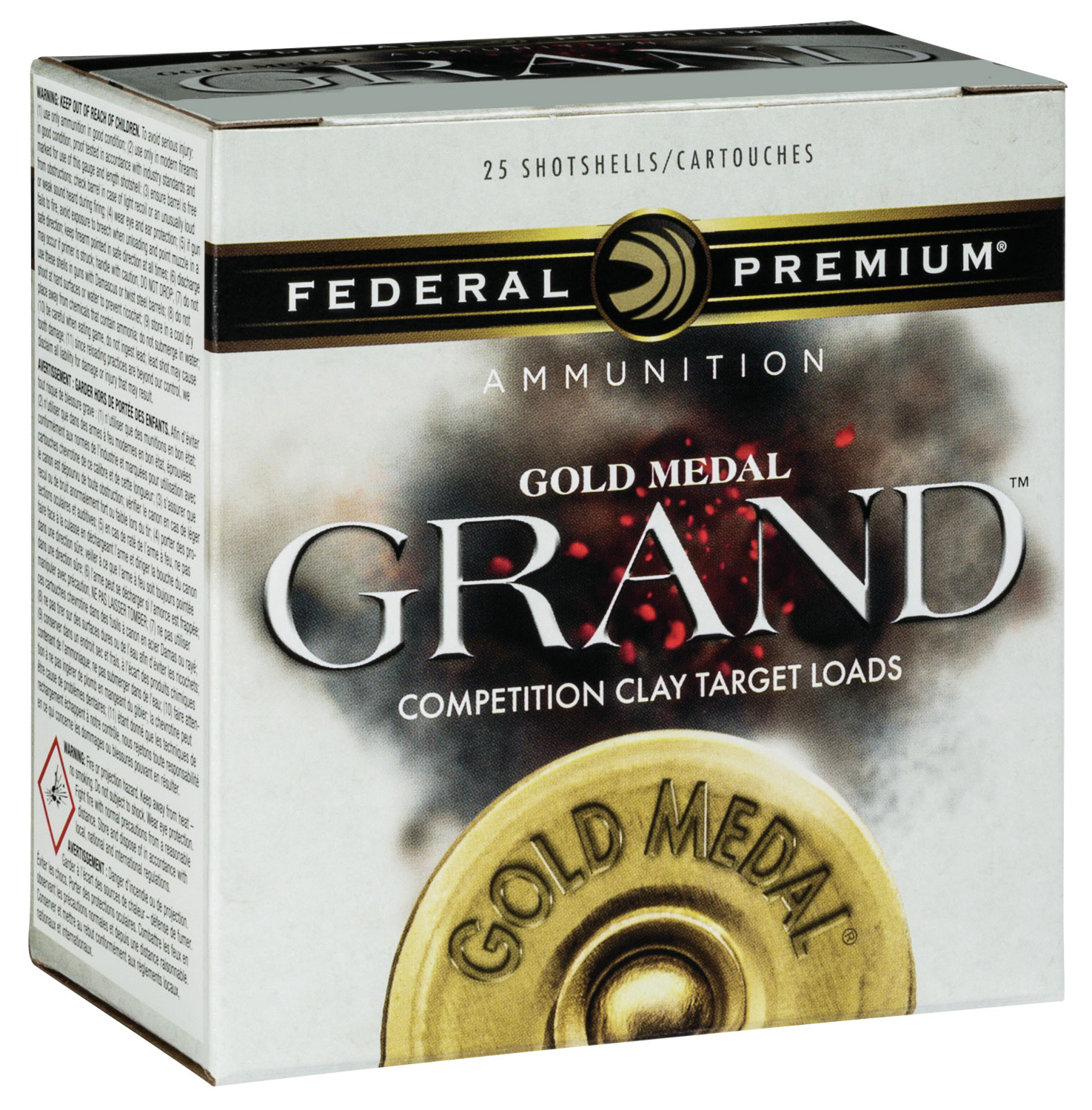 Federal Premium Gold Medal Grand Paper 2.75" 12 Gauge Ammo 7-1/2, 25/box - GMT11775