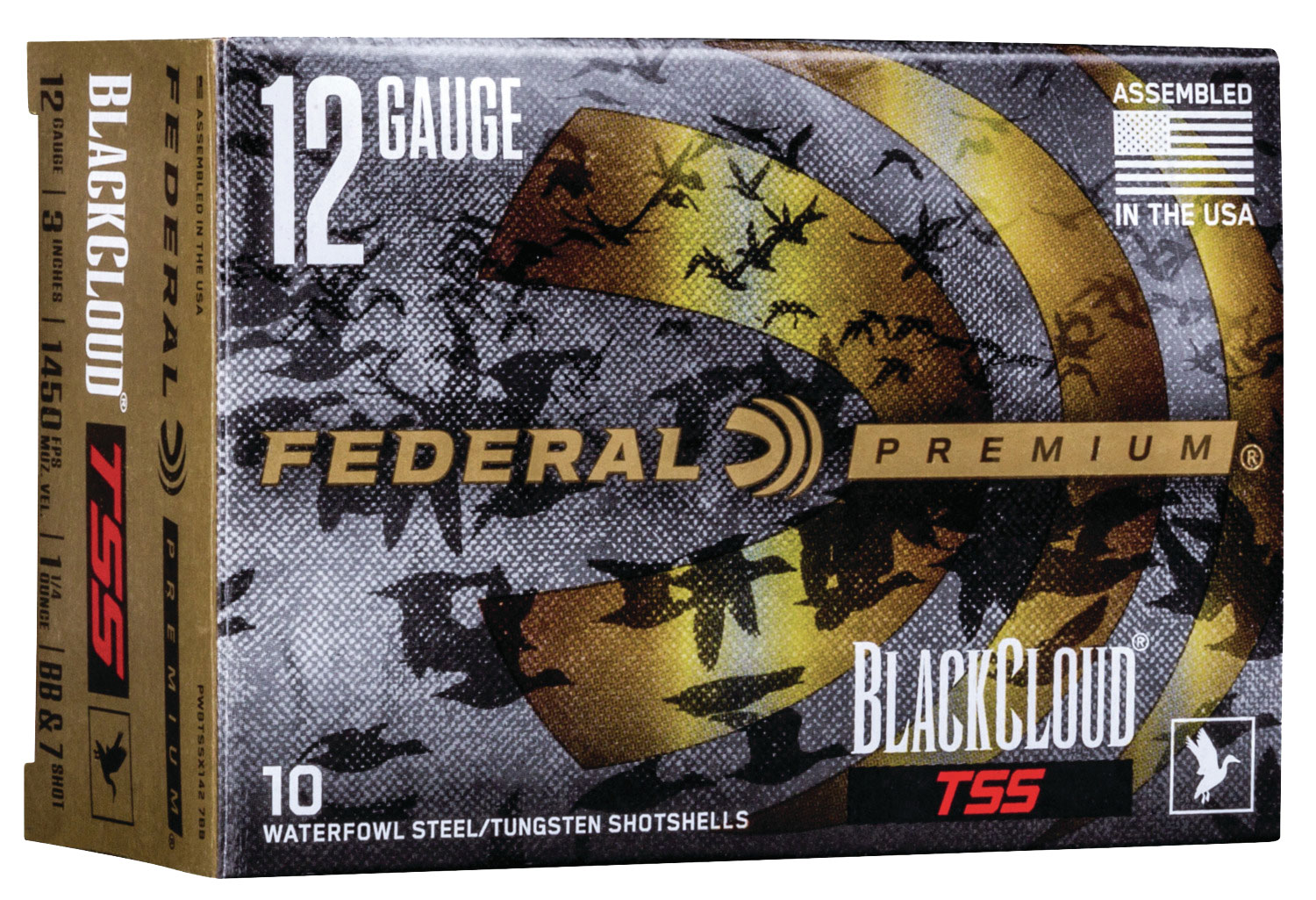 Federal Black Cloud TSS 3" 12 Gauge Ammo 7, BB, 10/box - PWBTSSX1427B