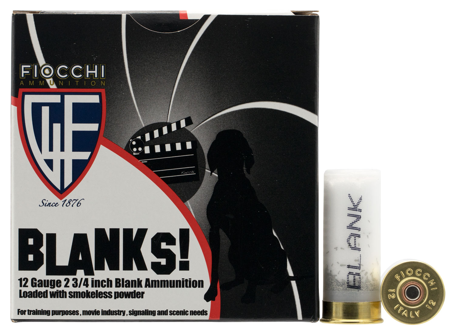 Fiocchi Shotgun Blank 12 Gauge Ammo, 25/box - 12BLANK - Fiocchi