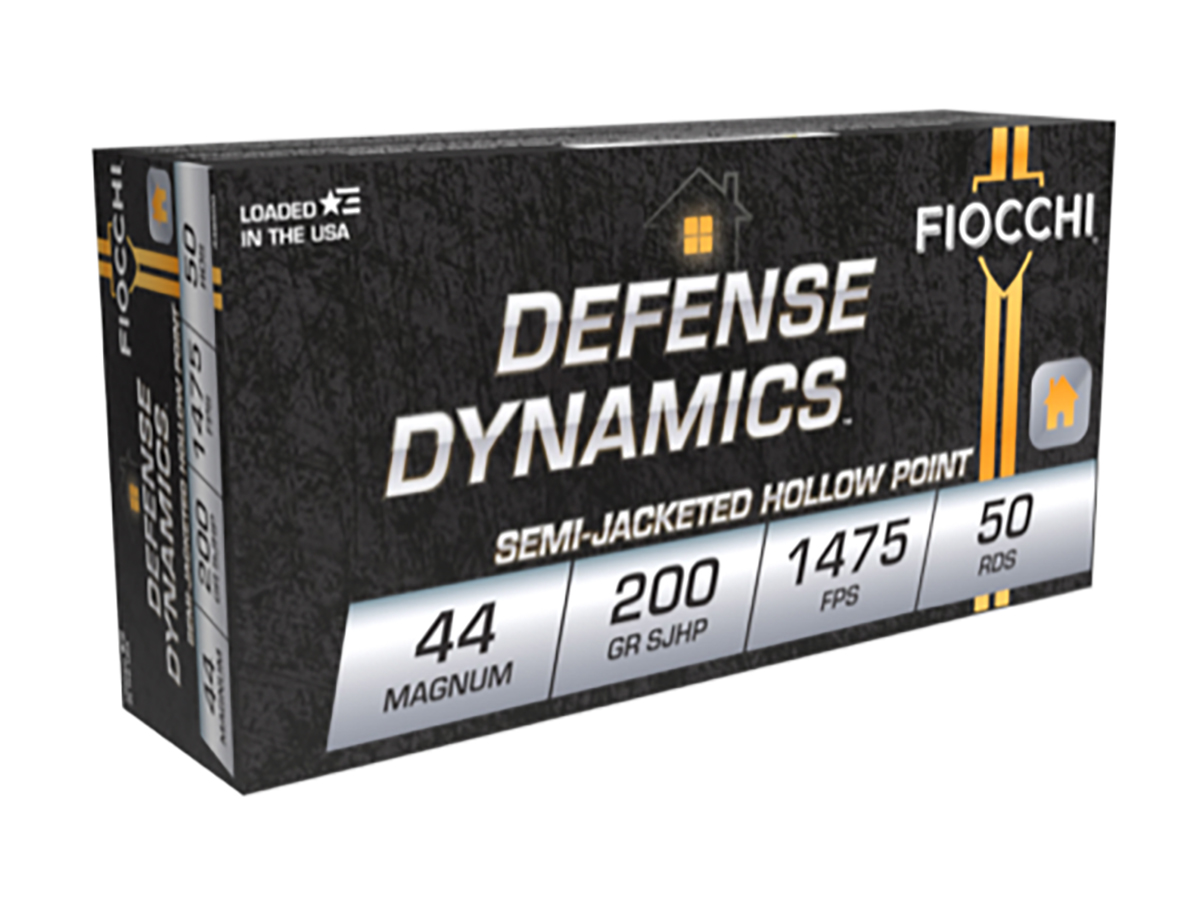Fiocchi Defense Dynamics .44 Rem Mag 200gr Semi-Jacketed Hollow Point Ammo, 50rds - 44B500 - Fiocchi