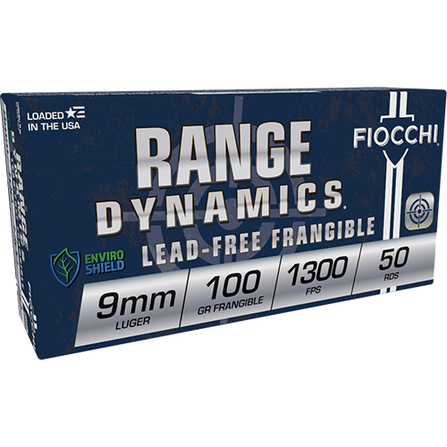 Fiocchi Shooting Dynamics 100 gr Non-Tox Frangible 9mm Ammo, 50/box - 9FRANG - Fiocchi