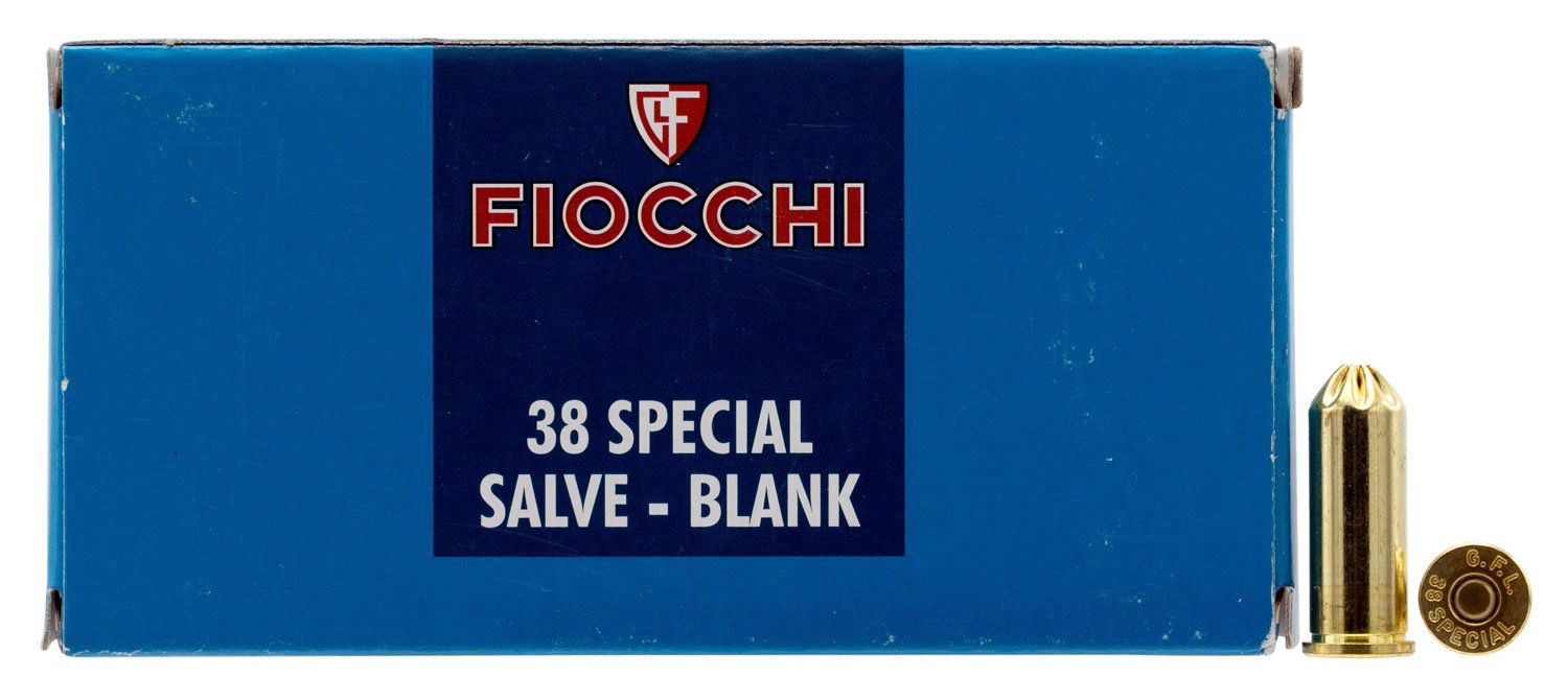 Fiocchi .38 Spl Blank Ammo, 50/box - 38BLANK - Fiocchi