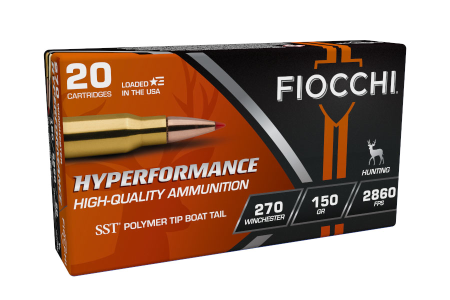 Fiocchi Extrema Rifle Line 150 gr SST Polymer Tip BT .270 Win Ammo, 20/box - 270HSB