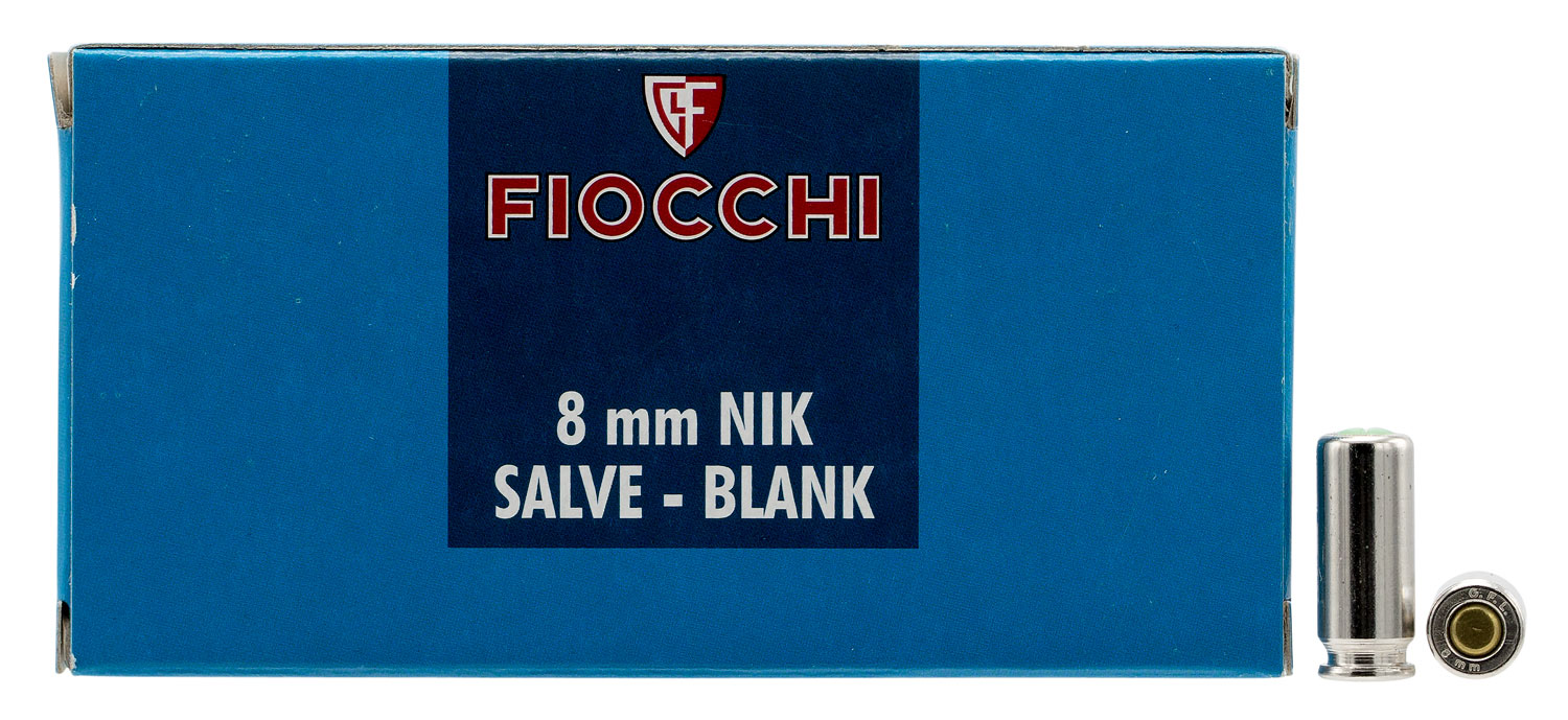 Fiocchi 8mm Blank Ammo, 50 Rounds - 8MMBLANK - Fiocchi