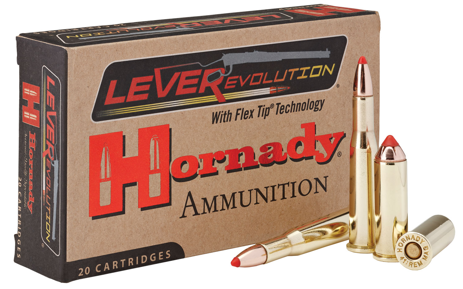 Hornady LEVERevolution 110 gr Flex Tip Expanding .25-35 Win Ammo, 20/box - 8277 - Hornady