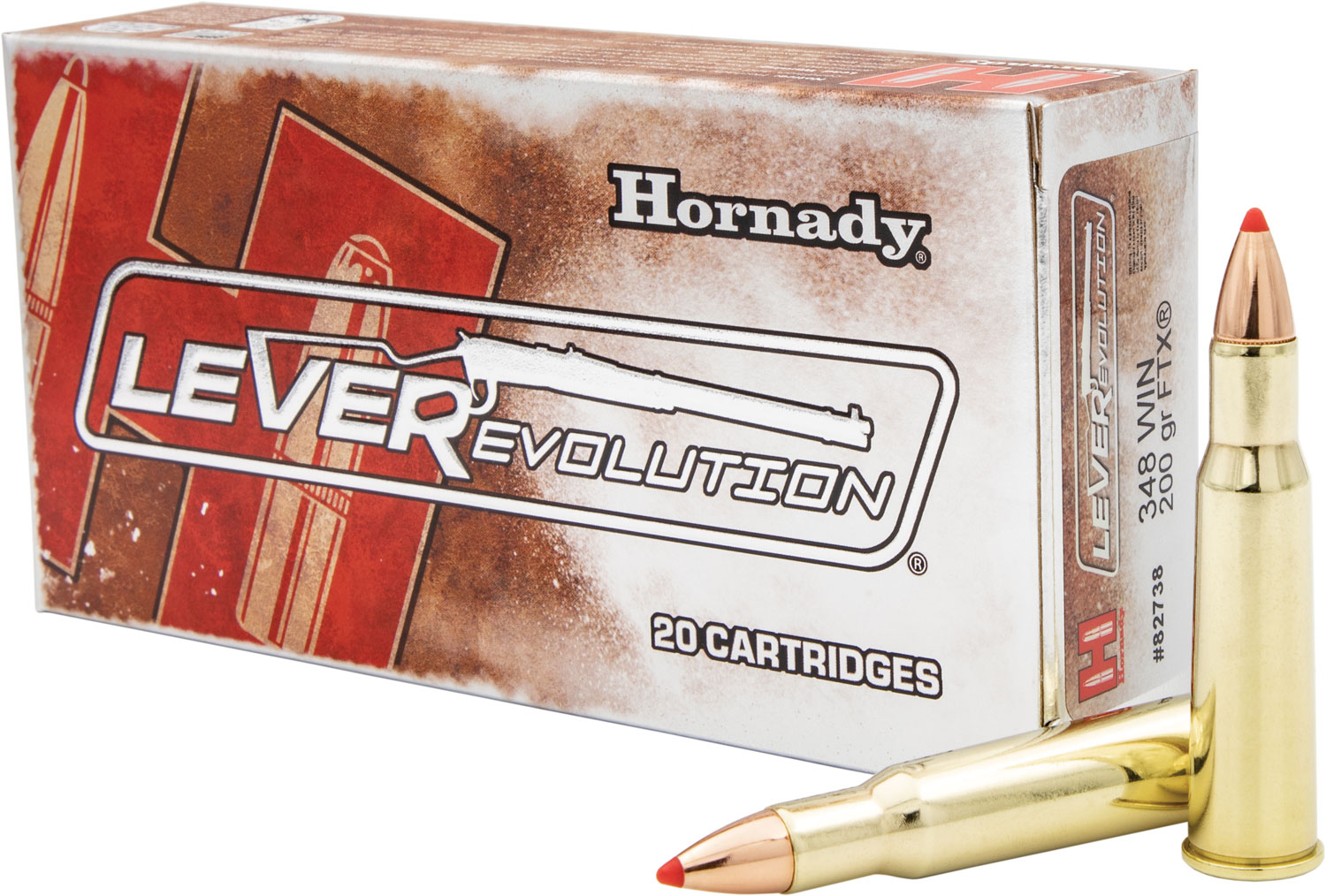 Hornady LEVERevolution 200 gr Flex Tip Expanding .348 Win Ammo, 20/box - 82738