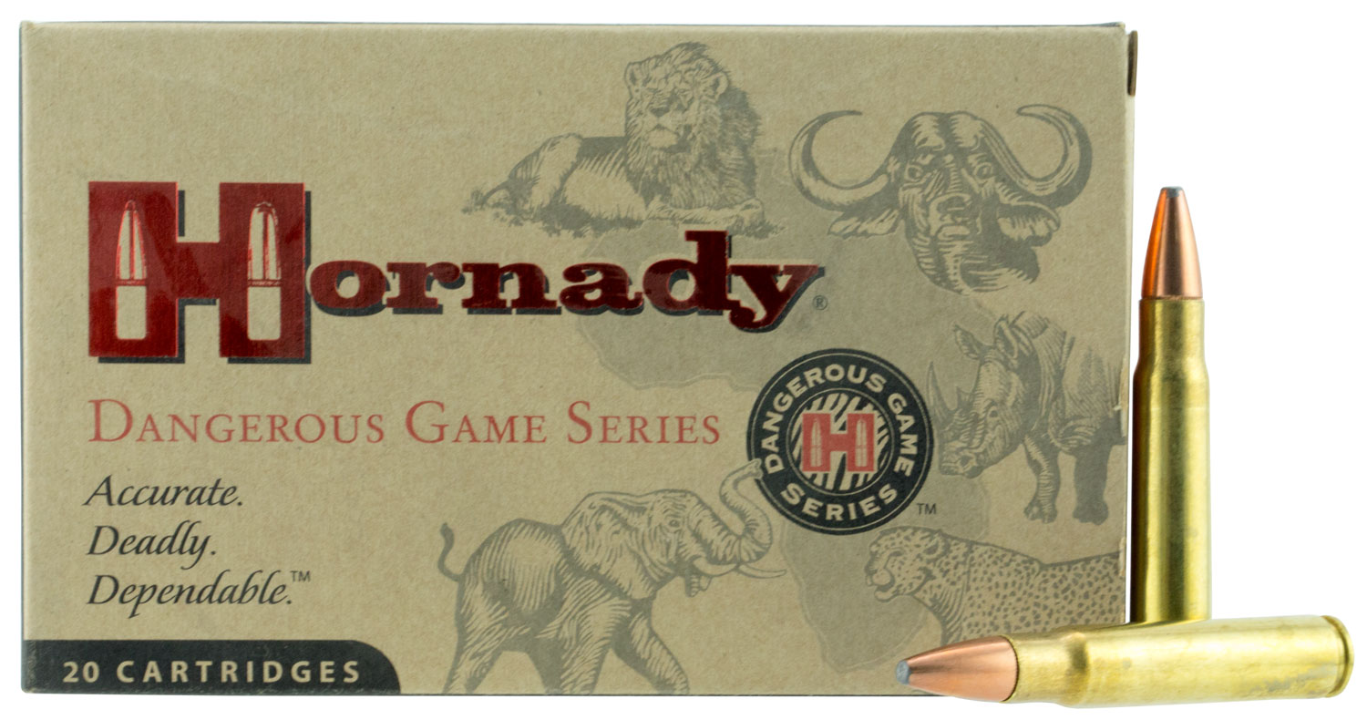 Hornady Dangerous Game 225 gr SP-RP Interlock .376 Steyr Ammo, 20/box - 8234 - Hornady