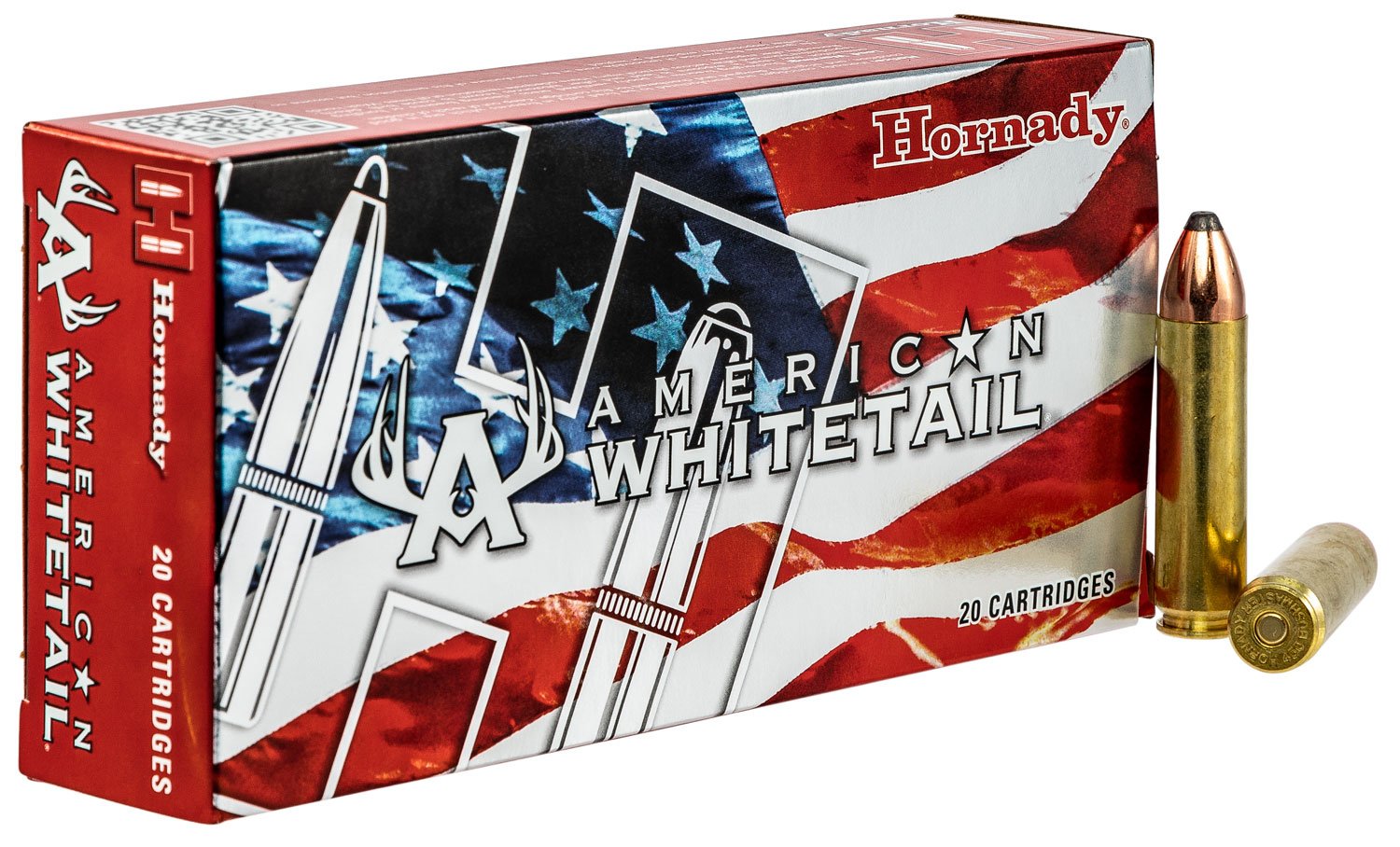 Hornady American Whitetail 245 gr Interlock .450 Ammo, 20/box - 82242 - Hornady
