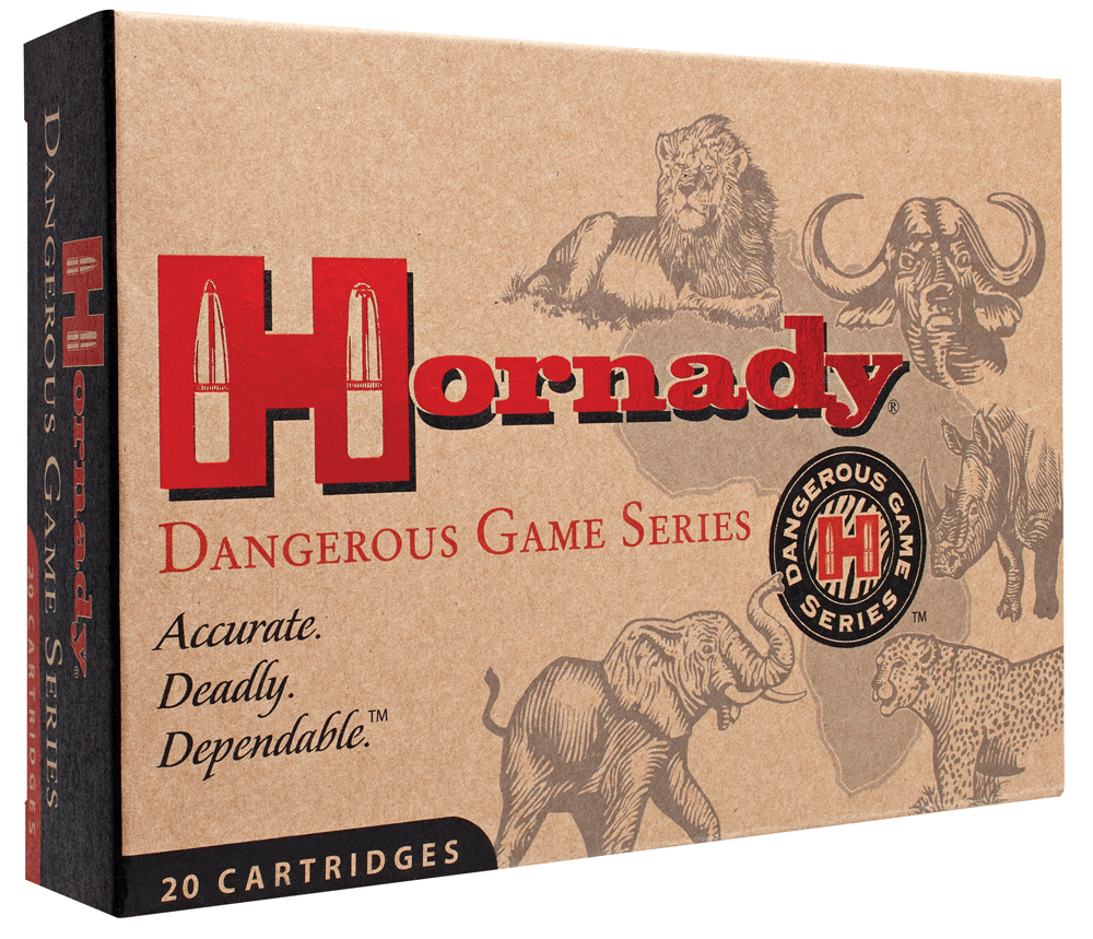 Hornady Dangerous Game 400 gr Solid .500-416 Nitro Express Ammo, 20/box - 82682 - Hornady