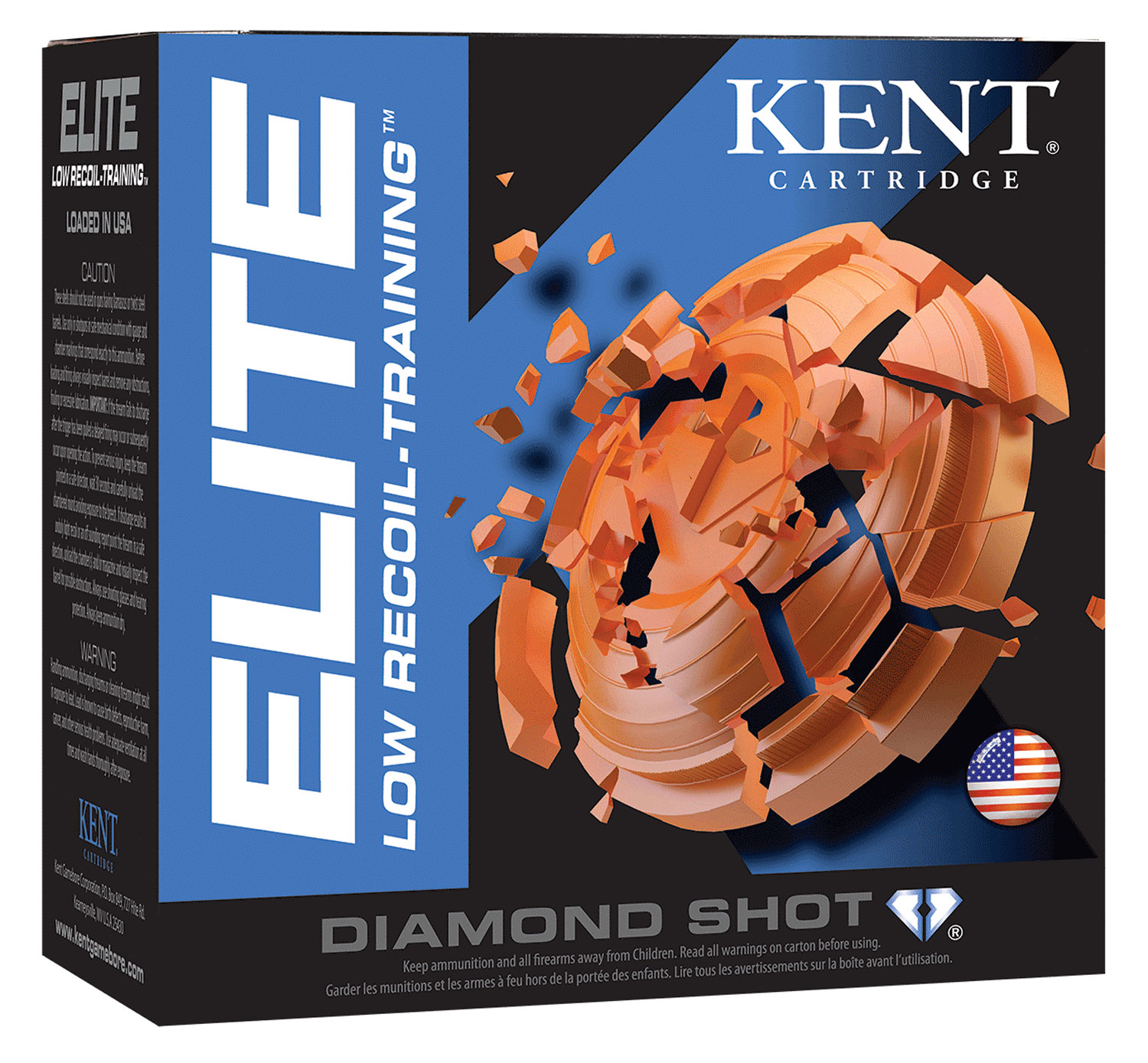 Kent Cartridge Elite 12 Gauge 2.75" #8, 25ds - E12L248 - Kent