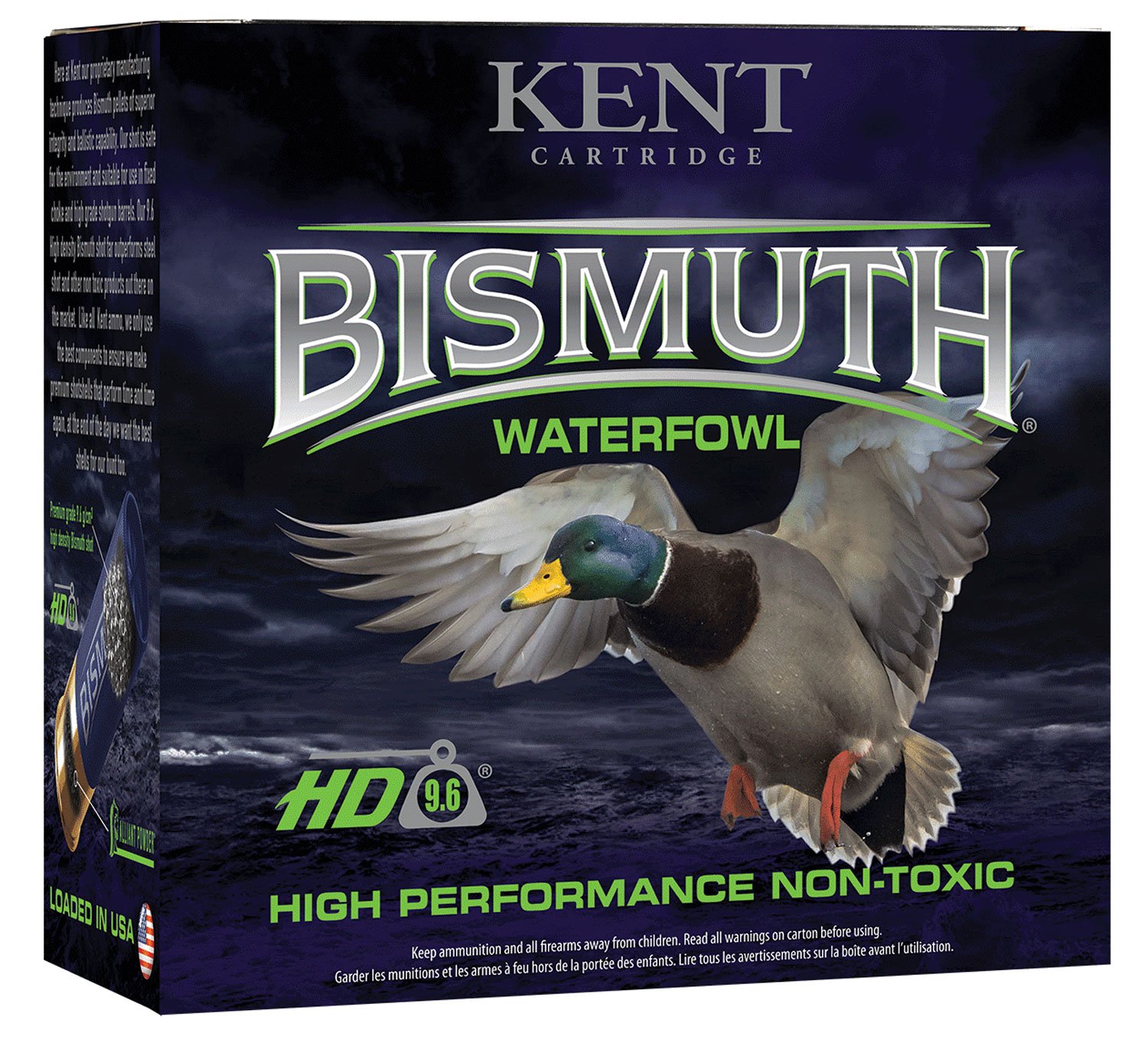 Kent Cartridge Bismuth Waterfowl 2.75" 12 Gauge Ammo 4, 25/box - B12W364