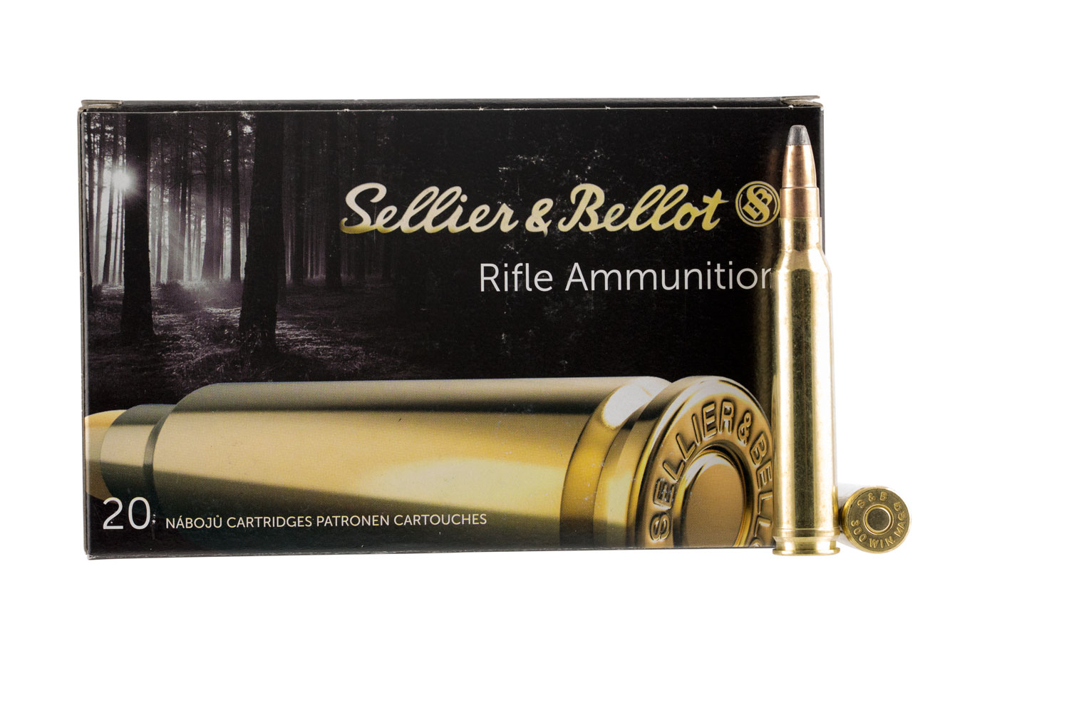 Sellier & Bellot 180 gr Semi-Jacketed Soft Point Cutting Edge .300 Win Mag Ammo, 20/box - SB300B - Sellier & Bellot Ammunition