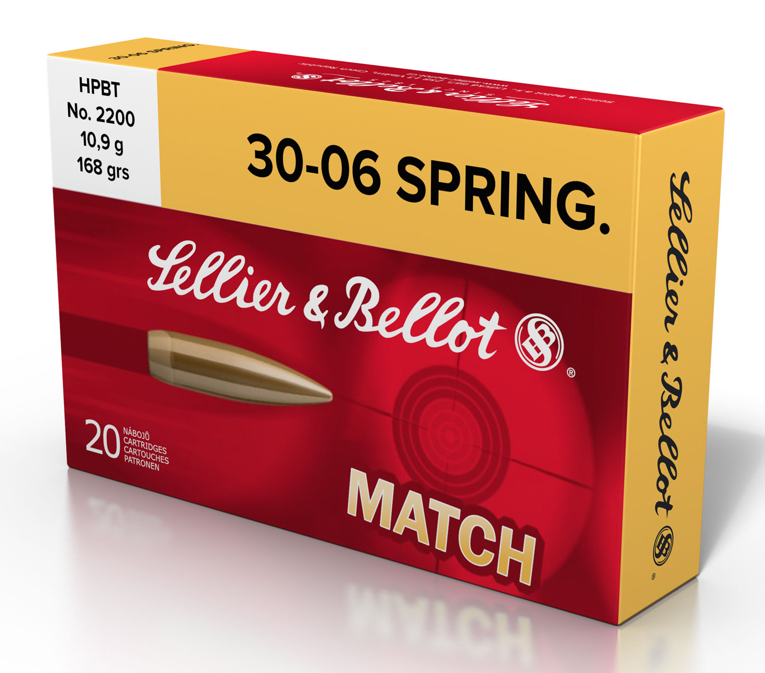 Sellier & Bellot 168 gr Hollow Point Boat Tail .30-06 Spfld Ammo, 20/box - SB3006D - Sellier & Bellot Ammunition