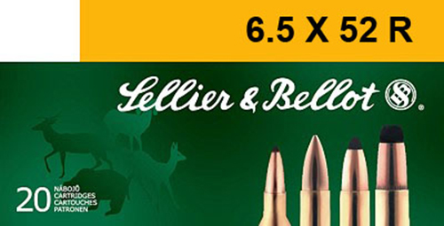 Sellier & Bellot 117 gr Semi-Jacketed Soft Point 6.5x52mmR Ammo, 20/box - SB6552RA - Sellier & Bellot Ammunition