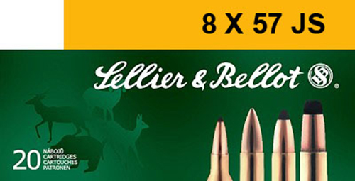 Sellier & Bellot 196 gr Semi-Jacketed Soft Point Cutting Edge 8x57mm JS Ammo, 20/box - SB857JSB - Sellier & Bellot Ammunition
