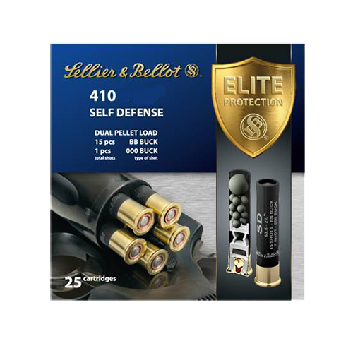 Sellier & Bellot 3" 410 Gauge Ammo 000 Buck, 25/box - SB410SDB - Sellier & Bellot Ammunition