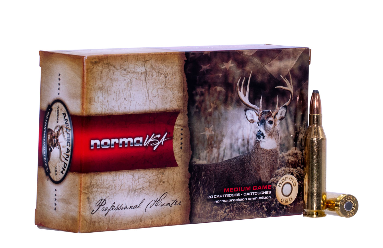 Norma Ammunition American PH 100 gr Oryx .243 Win Ammo, 20/box - 20160332 - Norma