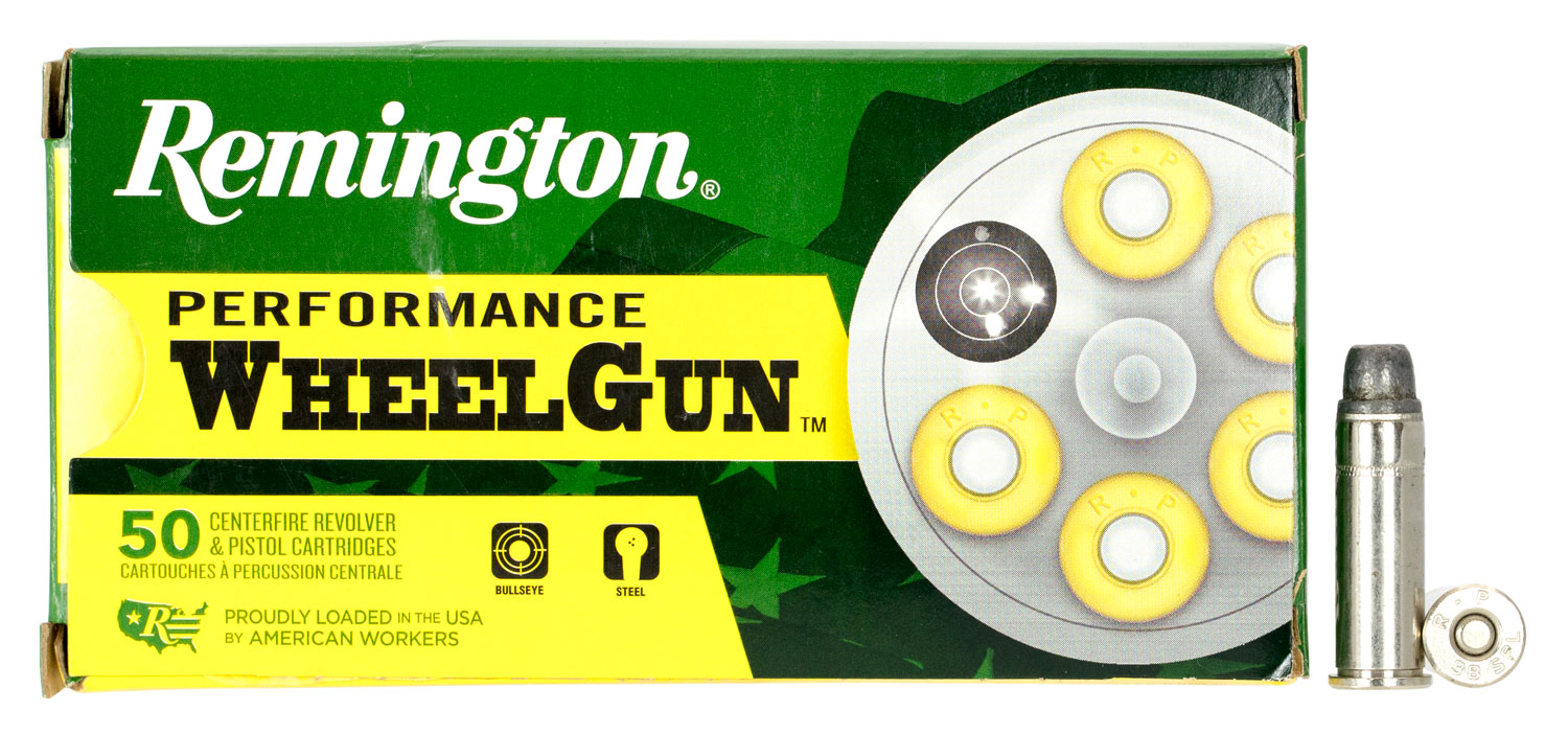 Remington Performance WheelGun 158 gr Lead Semi Wad Cutter .38 Spl Ammo, 50/box - RPW38S6 - Remington