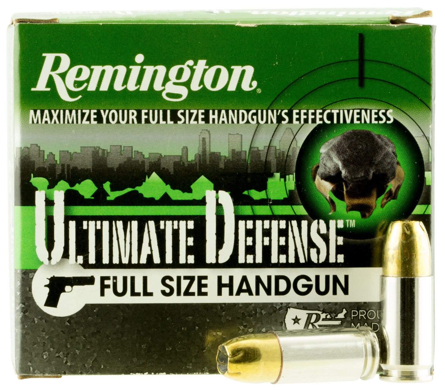 Remington Ultimate Defense 9mm +P Ammo 124 Gr BJHP 20rds - HD9MMD - Remington