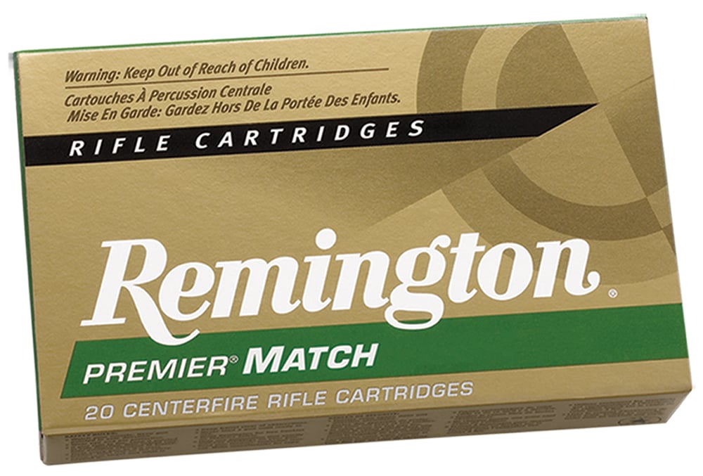 Remington Premier Match 77 gr MatchKing Boat Tail Hollow Point .223 Rem Ammo, 20/box - RM223R3 - Remington
