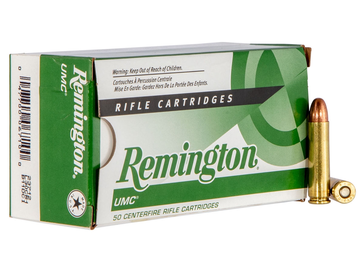 Remington UMC 110 gr Full Metal Jacket .30 Ammo, 50/box - L30CR1 - Remington