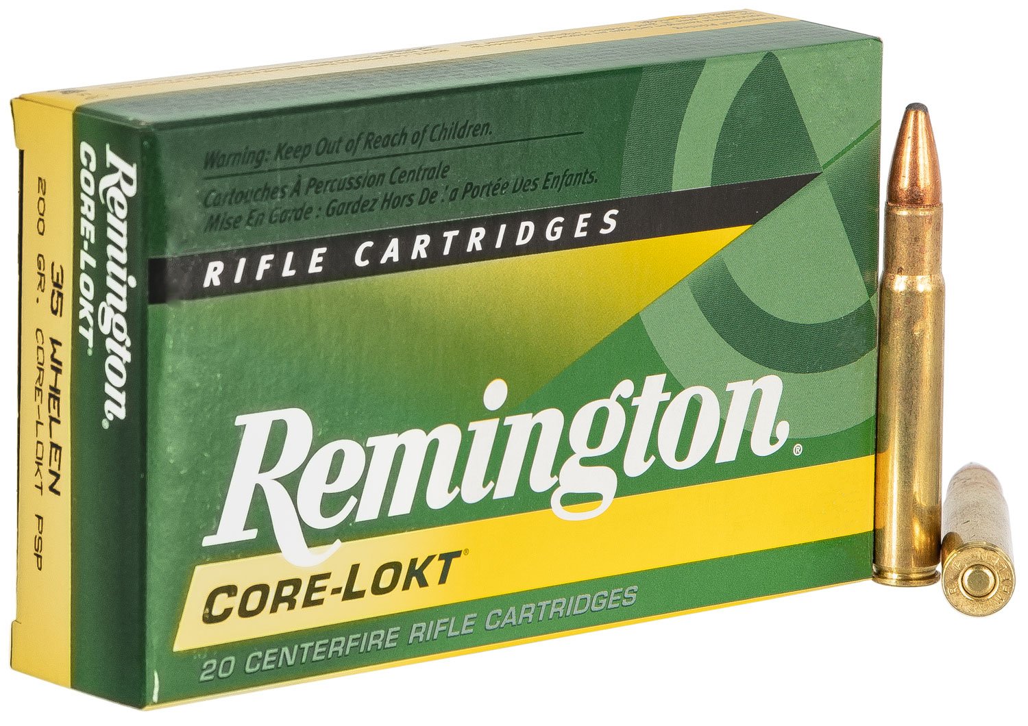 Remington Core-Lokt 200 gr Pointed Soft Point .35 Whelen Ammo, 20/box - R35WH1 - Remington