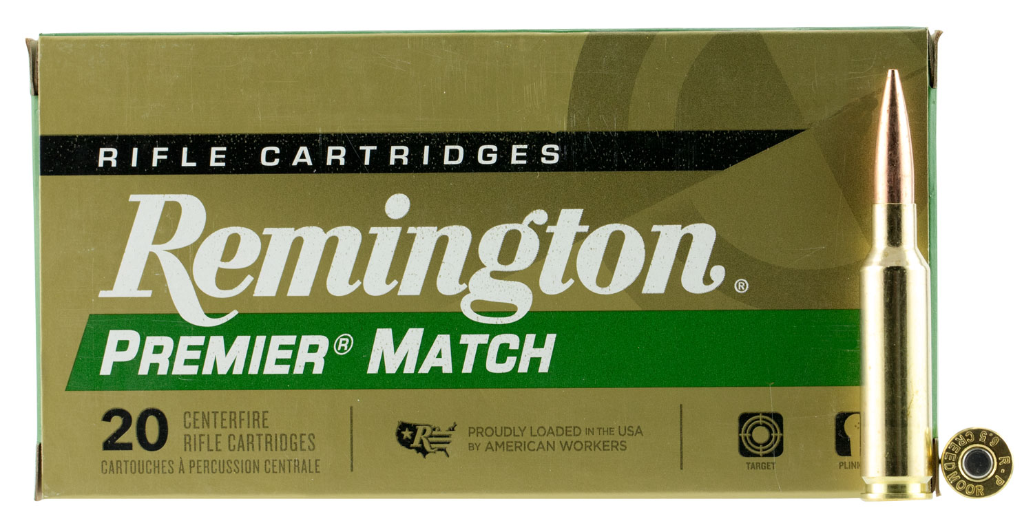 Remington Premier 140 gr Barnes Open Tip Match Boat Tail 6.5 Crd Ammo, 20/box - RM65CR - Remington